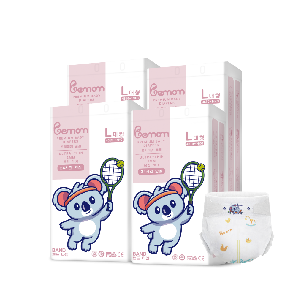 Thông tin tã trẻ em Bemom Hàn Quốc 100% cotton, siêu mỏng 1.45mm, hút tới 1200ml nước